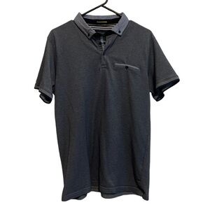 Cactus Man Ricky Singh Blue Short Sleeve Collared Polo Size Large